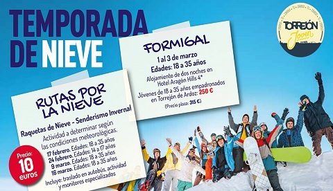 actividades nieve juventud