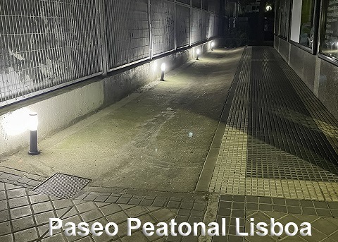 calle lisboa iluminacion nueva