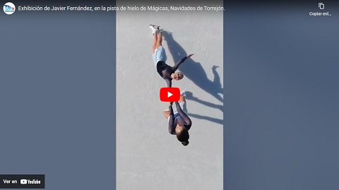 pista hielo exhibicion Javier Fernandez