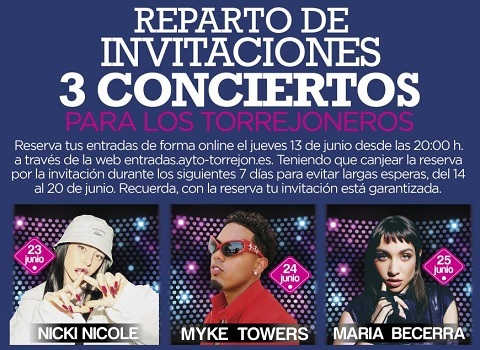 reparto invitaciones conciertos