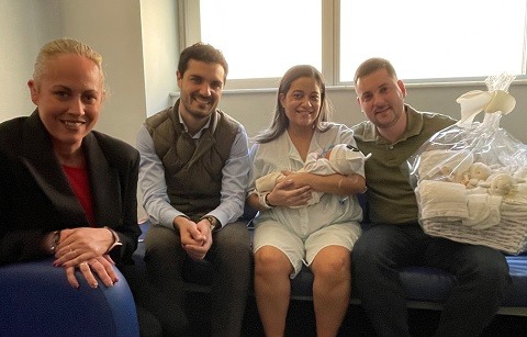 Gabriela Pérez, hija de María Camila Orozco y Jorge Luís Pérez, fue la segunda niña torrejonera del 2025 segundo bebe 2025